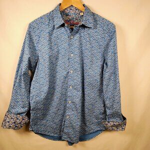 Robert Graham‎ Men's Medium Long Sleeve Flip Cuff Button Down Shirt